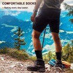 Men's Compression Athletic Crew Socks - 6 Pairs