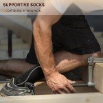 Men's Compression Sports Crew Socks - 6 Pairs