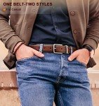 Reversible Men's Belt for Casual and Golf Wear