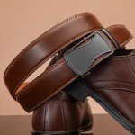 SAKIZITO Men's Leather Ratchet Belt 2 Pack