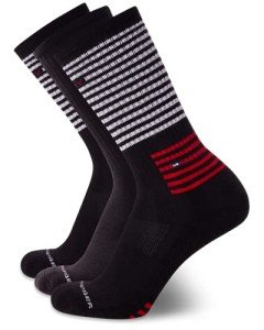 Tommy Hilfiger Men's 3 Pack Athletic Crew Socks