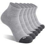Men's 6-Pack Cushioned Athletic Ankle Socks