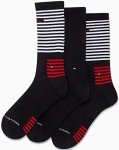 Tommy Hilfiger Men's 3 Pack Athletic Crew Socks
