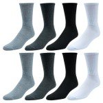 True Religion Men's 8-Pack Crew Athletic Socks