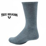 True Religion Men's 8-Pack Crew Athletic Socks