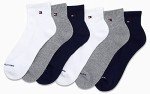 Tommy Hilfiger Men's Cushioned Quarter Socks - 6 Pack
