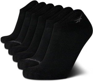 Reebok Men's Low Cut Athletic Socks - Black 6-Pack