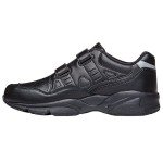 Propet Men's Stability Black Walking Sneakers, Size 10.5