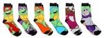 Men's TMNT 6-Pair Athletic Crew Socks Set
