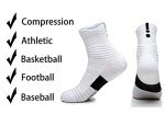 Yoknatt Elite Cushioned Calf High Basketball Socks