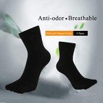 Men's Athletic Five-Finger Toe Socks - 5 Pairs