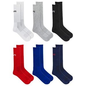 Chaps Men's Cushioned Athletic Socks 6-Pack