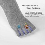 Men's Athletic Five-Finger Toe Socks - 5 Pairs