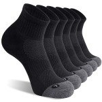 Men's Cushioned Athletic Ankle Socks - 6 Pack