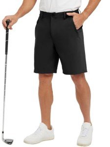 JHMORP Men's Stretch Dry Fit Golf Shorts - Black