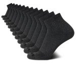 AND1 Men's Compression Quarter Cut Athletic Socks - 12 Pack