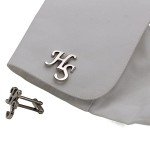 Personalized Initials Cufflinks for Men’s Groom Style