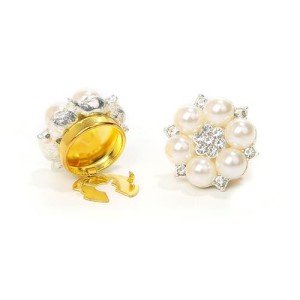 Stylish Faux Pearl Rhinestone Cufflinks for Men