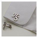 Personalized Initials Cufflinks for Men’s Groom Style