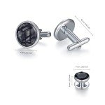 Men's Classic Tuxedo Shirt Cufflink Set