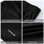 JHMORP Men's Stretch Dry Fit Golf Shorts - Black