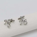 Personalized Initials Cufflinks for Men’s Groom Style