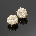 Stylish Faux Pearl Rhinestone Cufflinks for Men