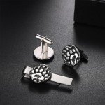 Viking Bear Claw Stainless Steel Cuff Links