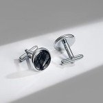 Men's Classic Tuxedo Shirt Cufflink Set