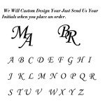 Personalized Initials Cufflinks for Men’s Groom Style