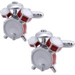 Drum Kit Cufflinks for Music Lovers