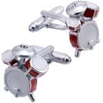 Drum Kit Cufflinks for Music Lovers
