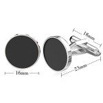 Men's Stainless Steel Tuxedo Shirt Cufflinks Set