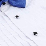 Men's Carbon Fiber Cufflinks and Tuxedo Stud Set