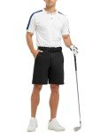 JHMORP Men's Stretch Dry Fit Golf Shorts - Black