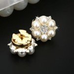 Stylish Faux Pearl Rhinestone Cufflinks for Men