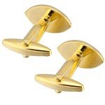 Gold Football Cufflinks for Men - Classic Style