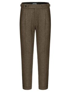 Men's Tweed Herringbone Dress Pants - Regular Fit