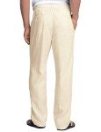 Men's Lightweight Linen Dress Pants - Light Khaki