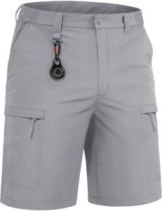 Men's Quick Dry Golf Shorts with Elastic Waist