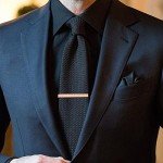 HAWSON Men's Rose Gold Cufflinks & Tie Clip Set