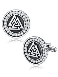 Viking Odin Triangle Cufflinks for Men