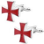 Knights Templar Cross Cuff Links for Men