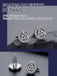Viking Odin Triangle Cufflinks for Men