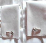 Men's 925 Silver Love Knot Cufflinks for Dads