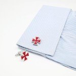 Knights Templar Cross Cuff Links for Men