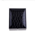 BXLE Men's Luxury Black Cufflinks and Tie Clip Set