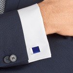 Blue Onyx Men's Cufflinks Set - Unique Gifts