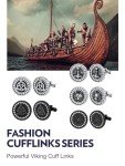Viking Odin Triangle Cufflinks for Men