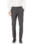 Men's Slim-Fit Stretch Dress Pants in Charcoal